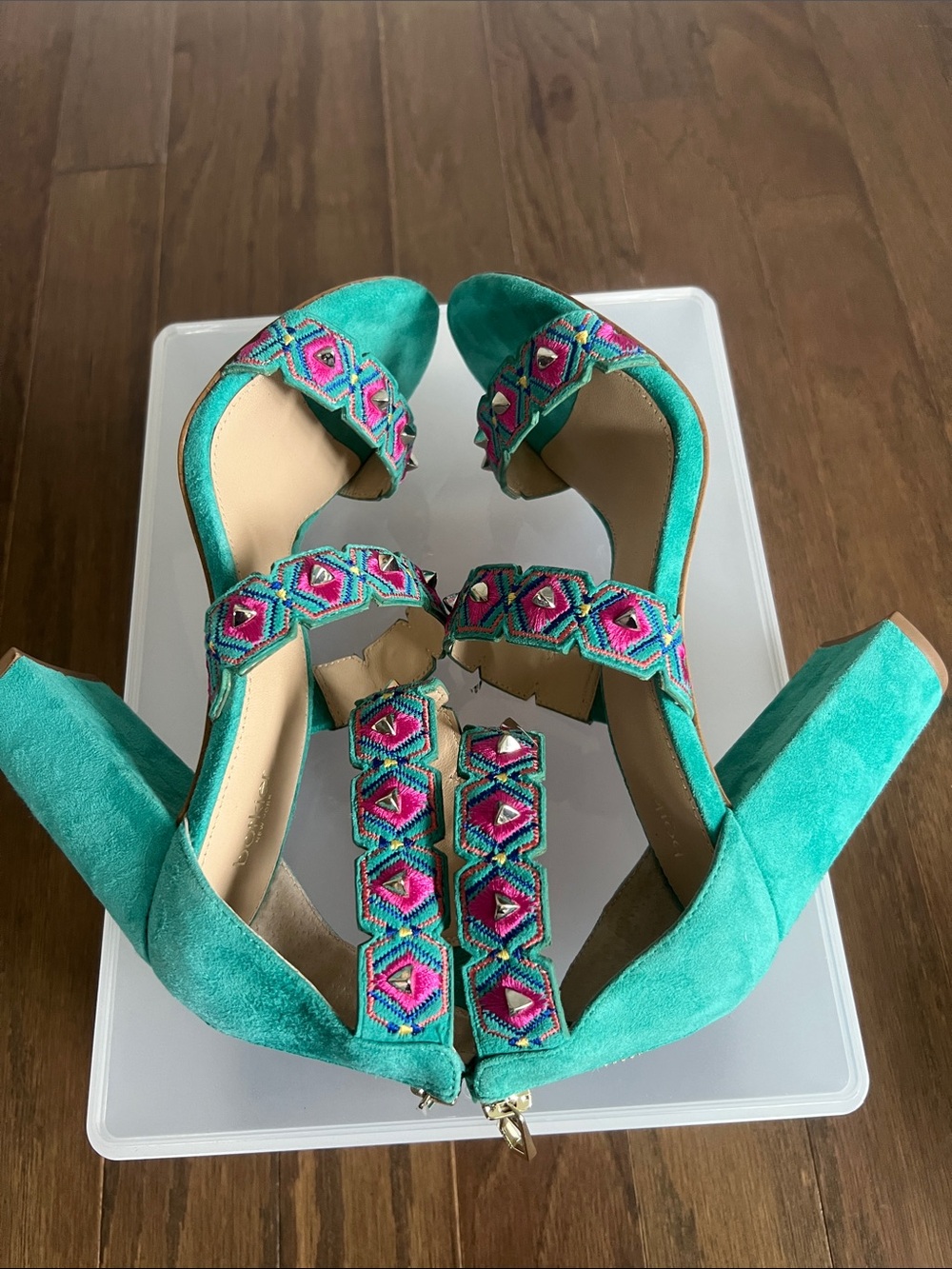 Botkier New York Gigi Embellished Ankle
Strap Sandal. - Picture 12 of 14